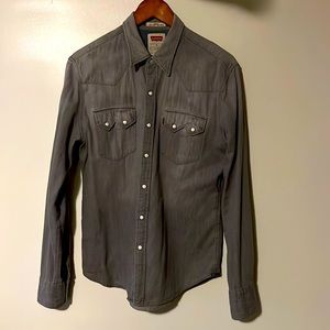 Levi’s Barstow Western Denim Shirt Grey